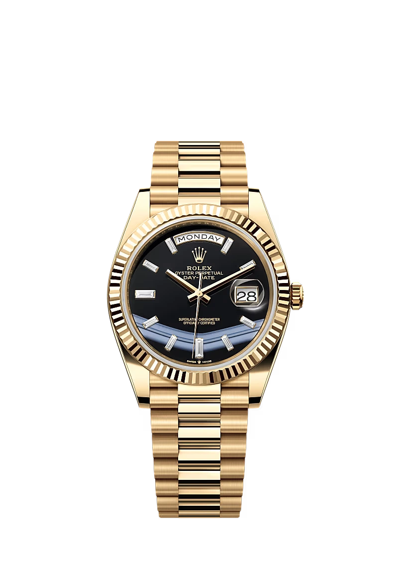 Rolex Day-Date Horloge Heren Bronz 40mm Replica Zwart