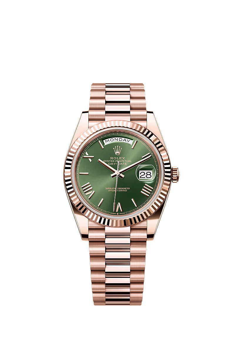 Rolex Day-Date Horloge Heren Bronz 40mm Replica Groen