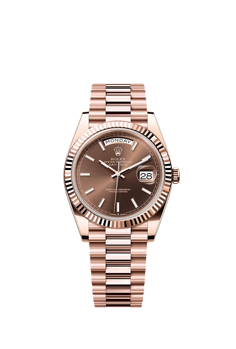 Rolex Day-Date Horloge Heren Bronz 40mm Replica Bruin