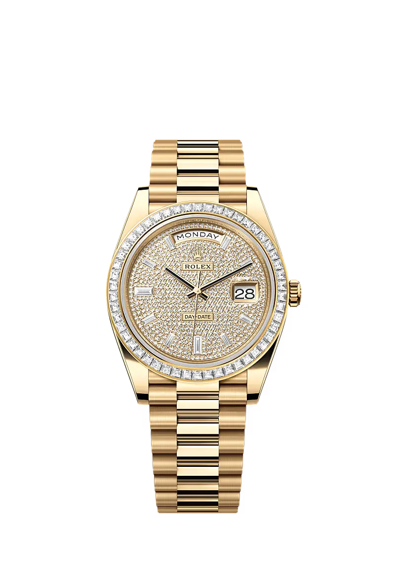 Rolex Day-Date Horloge Heren Bronz 40mm Replica Stenen Diamant
