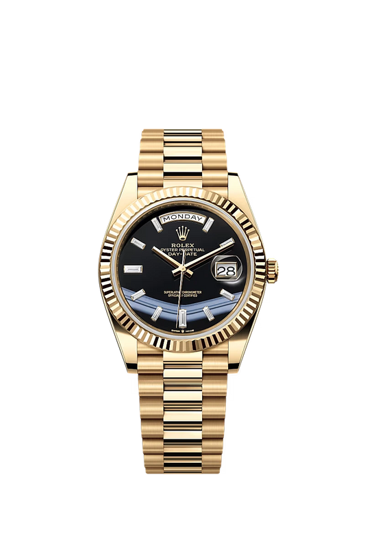 Rolex Day-Date Horloge Heren Bronz 40mm Replica Zwart