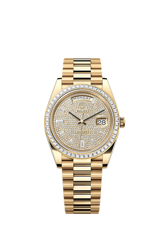 Rolex Day-Date Horloge Heren Bronz 40mm Replica Stenen Diamant