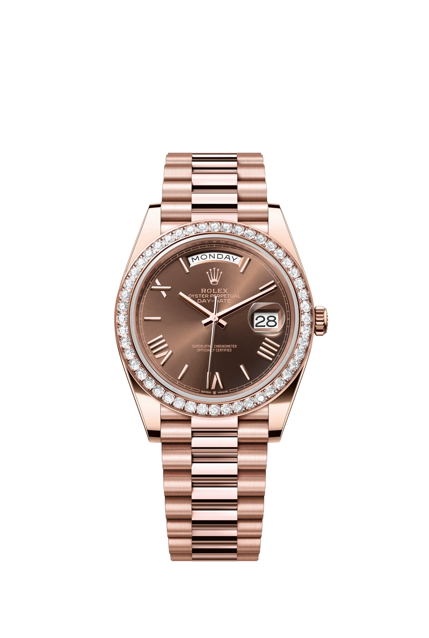 Rolex Day-Date Horloge Heren Bronz 40mm Replica Stenen Diamant