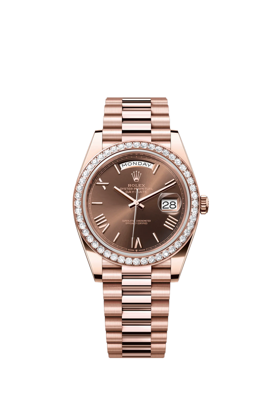 Rolex Day-Date Horloge Heren Bronz 40mm Replica Stenen Diamant